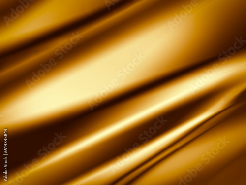 Illustration of Luxury shiny satin fabric (gold)