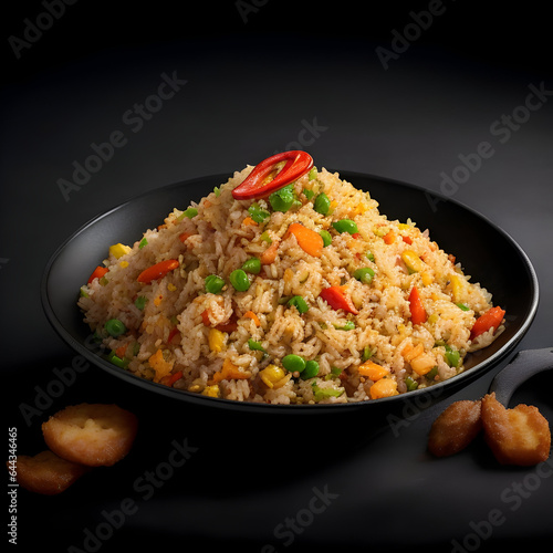 rice with chicken ai generate 