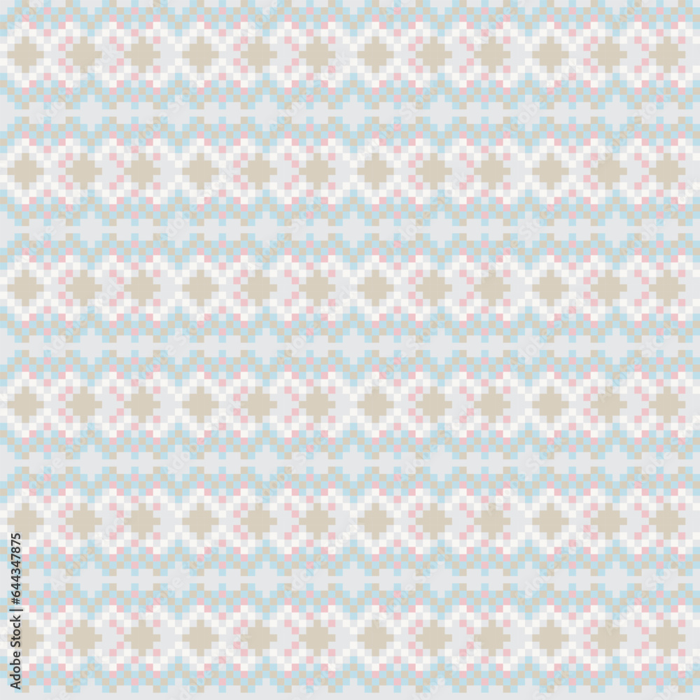 Pastels Argyle Fair Isle Seamless Pattern Design Pastels Argyle Fair Isle Seamless Pattern Design