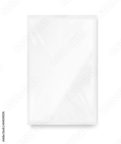 Soft tray container mockup. Vector illustration isolated on white background. Flat lay view. Ready to be used in your design. EPS10.	