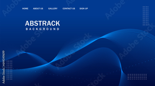 Abstract wave element for design background. gradient shiny waves with dots. Digital frequency track equalizer. Curved wavy line. Stylish art. Modern design. Vector.
