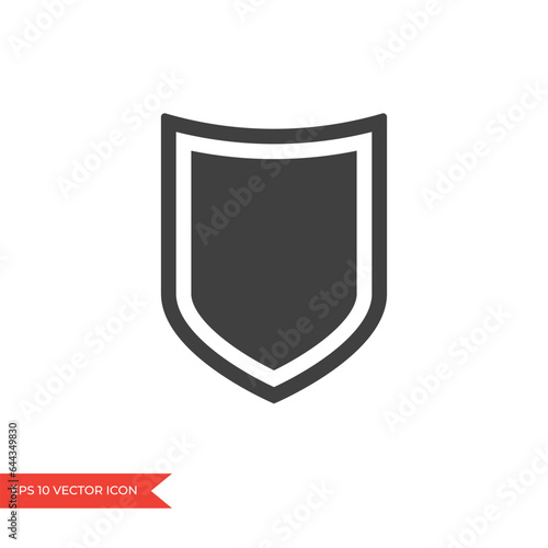 Free Download Shield icon. Secure and protection symbol. Trendy flat style black sign - GFXLoad