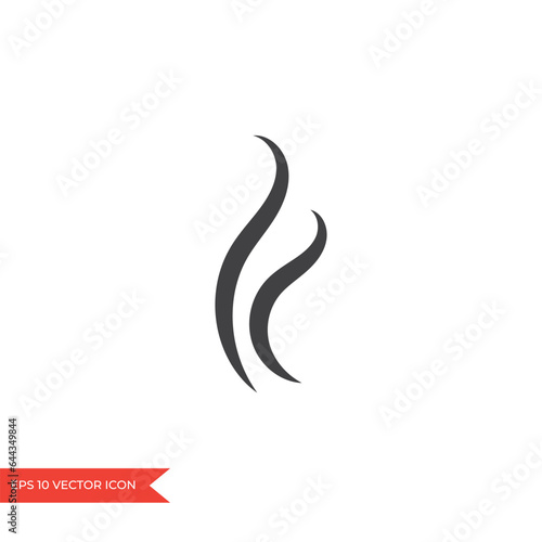 Smell icon. Hot aroma, stink, cooking steam, smelling, vapor, smoking, odor sign