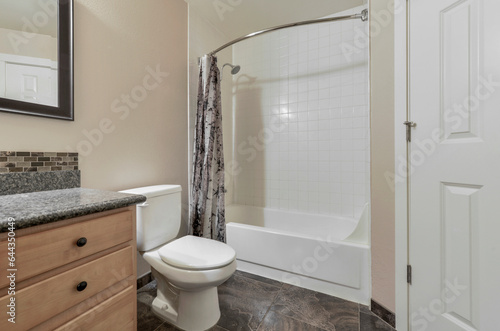 Modern residential bathroom interior