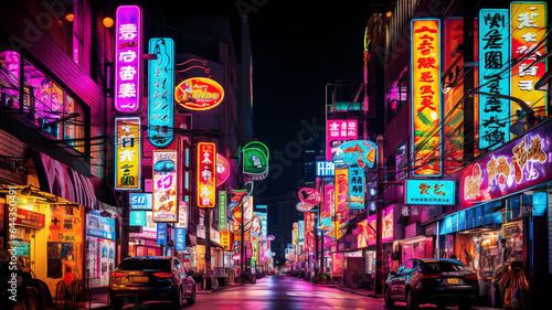 the city of hong kong at night