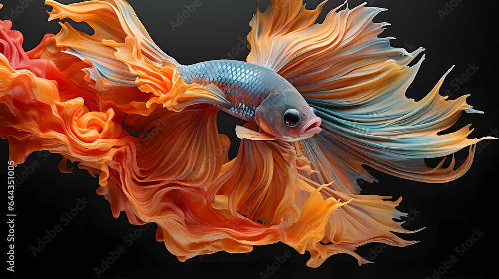 Siamese fighting fish, commonly known as the betta, is a freshwater fish