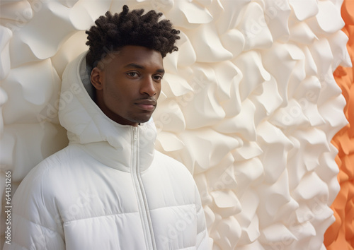 Man in new concept hoodie sweatshirt