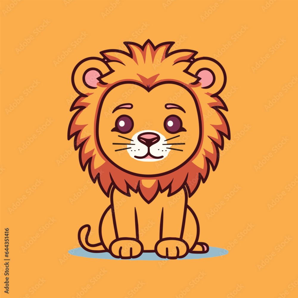vector cute lion standing cartoon vector icon
vector cute lion standing cartoon vector icon