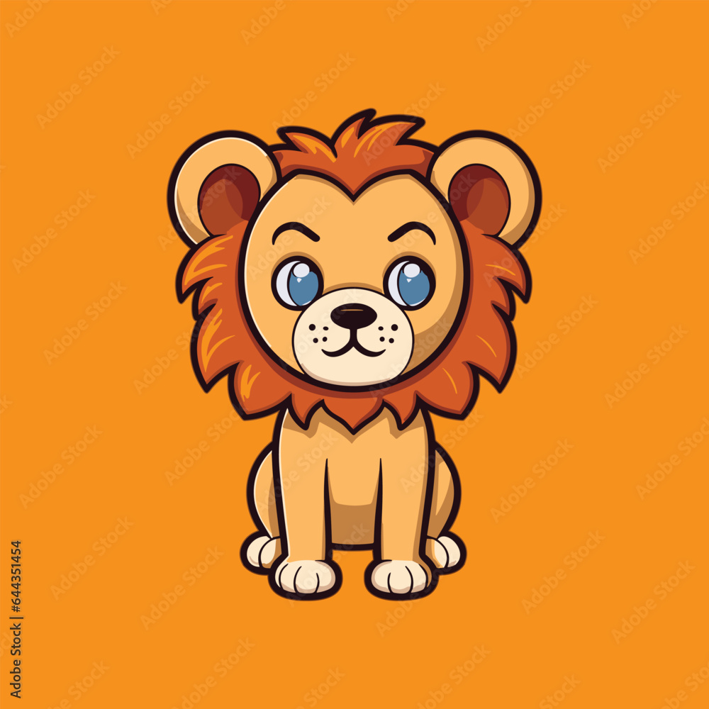 vector cute lion standing cartoon vector icon
vector cute lion standing cartoon vector icon