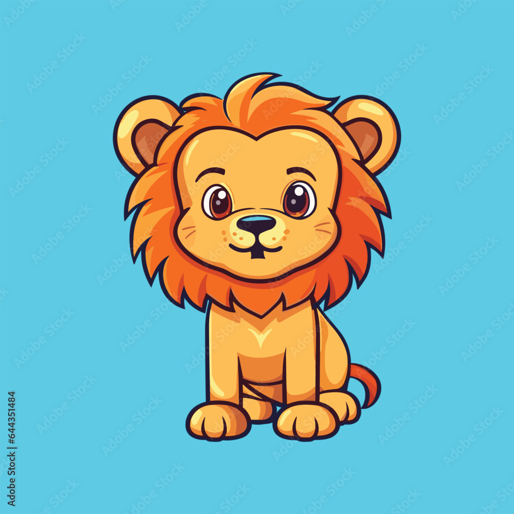 vector cute lion standing cartoon vector icon
vector cute lion standing cartoon vector icon