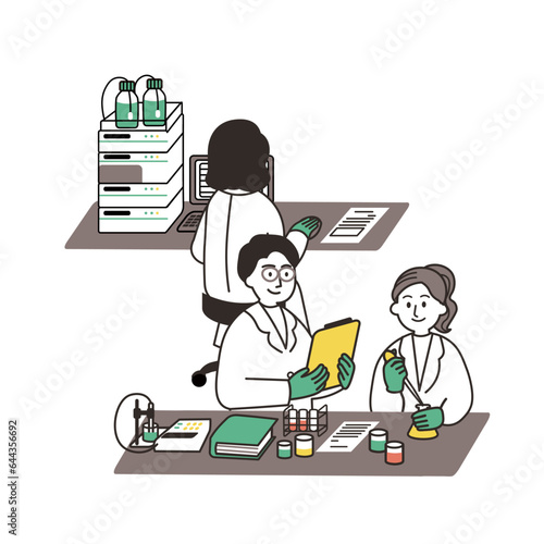 実験室と研究者たち