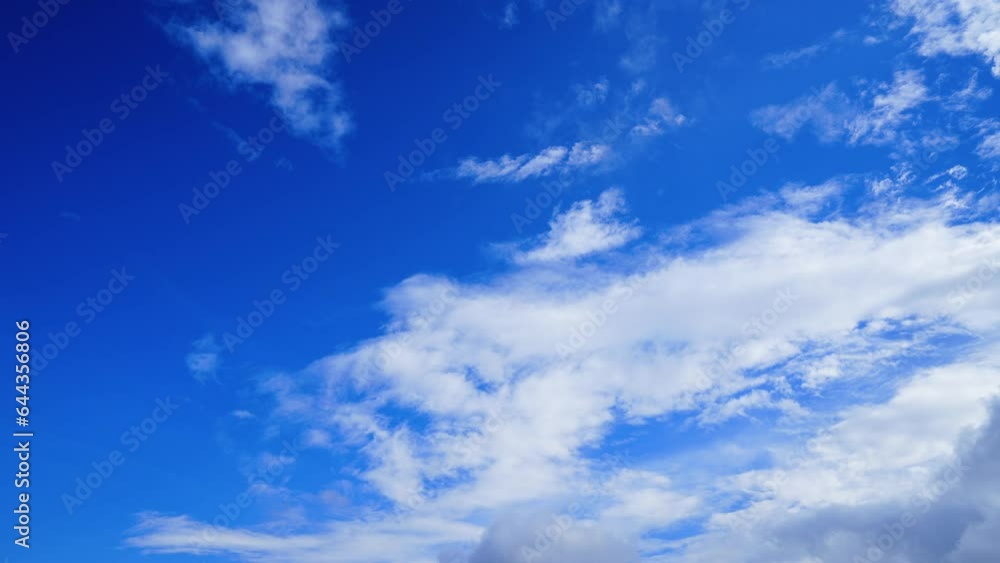 Cloudscape Time lapse - Various clouds flowing in sunny then cloudy