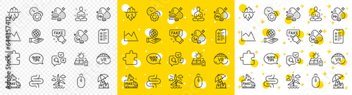 Outline Manganese mineral, Fake information and Delivery insurance line icons pack for web with Vr, Puzzle, Safe planet line icon. Selenium mineral, Solar panel, Windmill pictogram icon. Vector