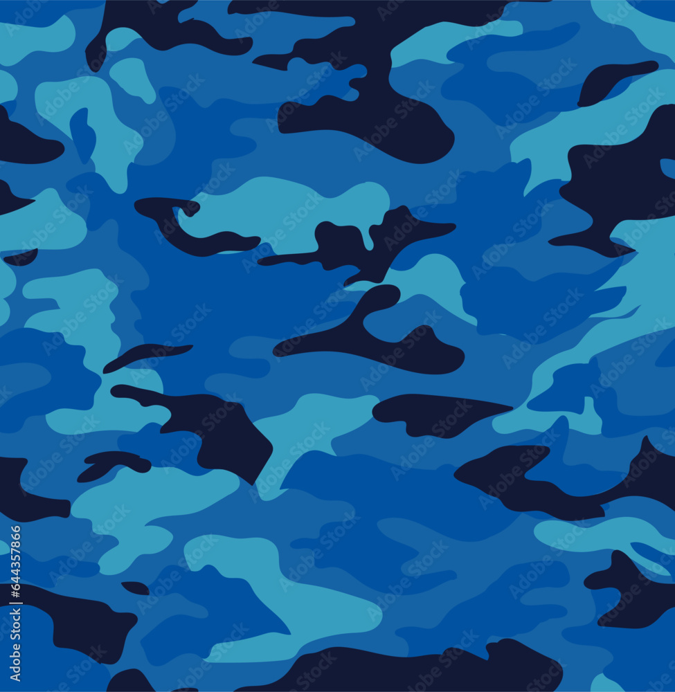 Abstract camouflage seamless pattern for textiles