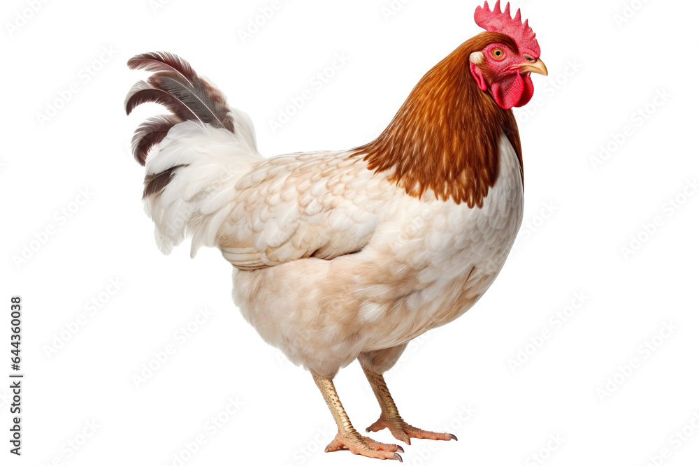 Chicken isolated on white background PNG object