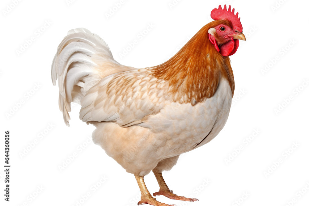 Chicken isolated on white background PNG object