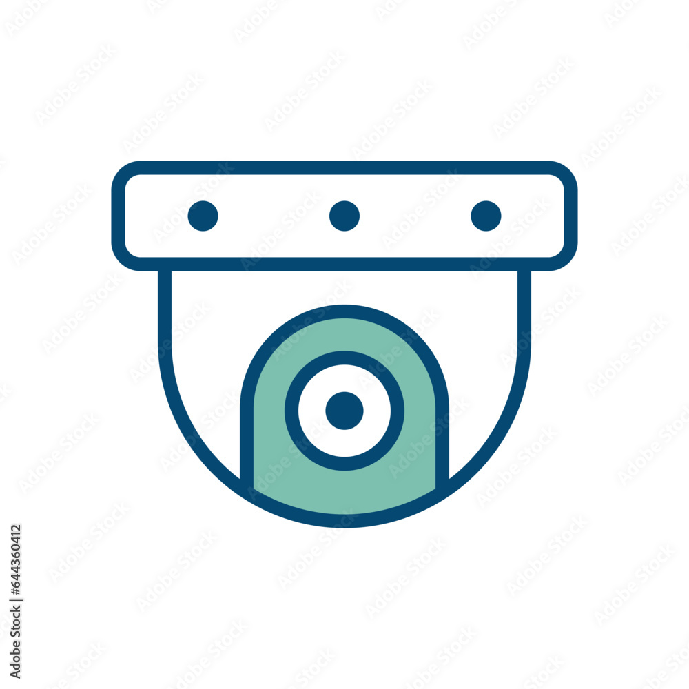 security camera icon vector design template in white background security camera icon vector design template in white background