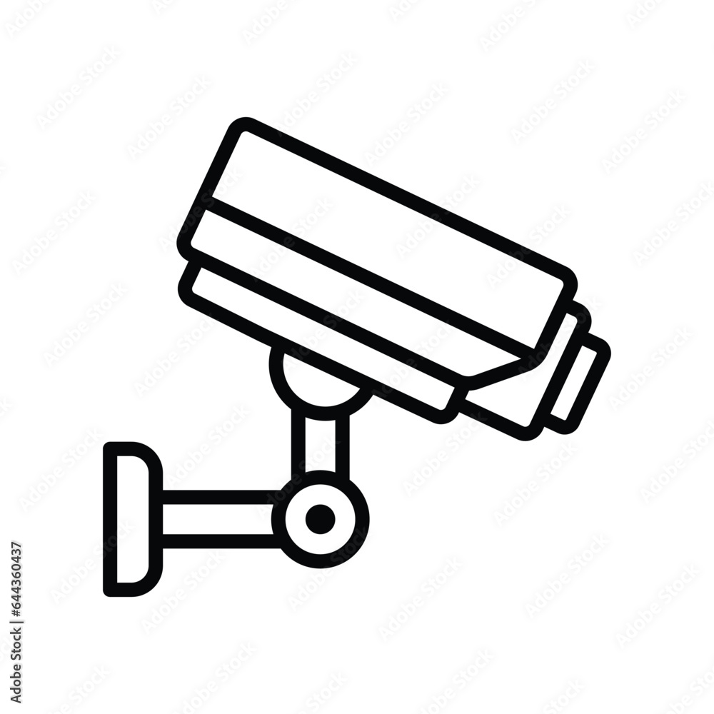 security camera icon vector design template in white background security camera icon vector design template in white background