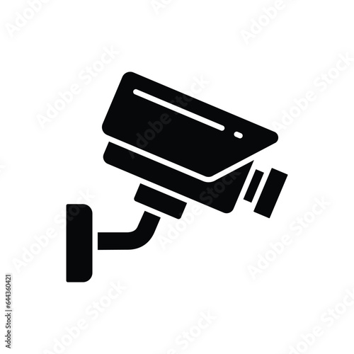 security camera icon vector design template in white background
