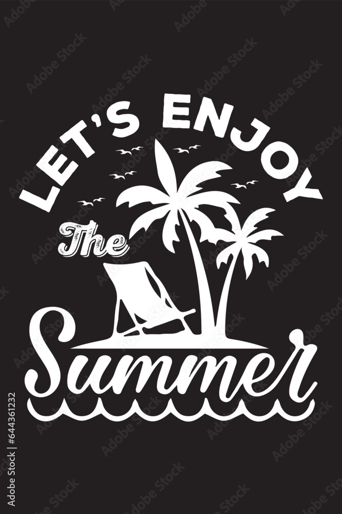 Naklejka premium Summer T-Shirt Design