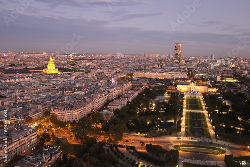 View from eiffel tower at night, Paris © Vikas