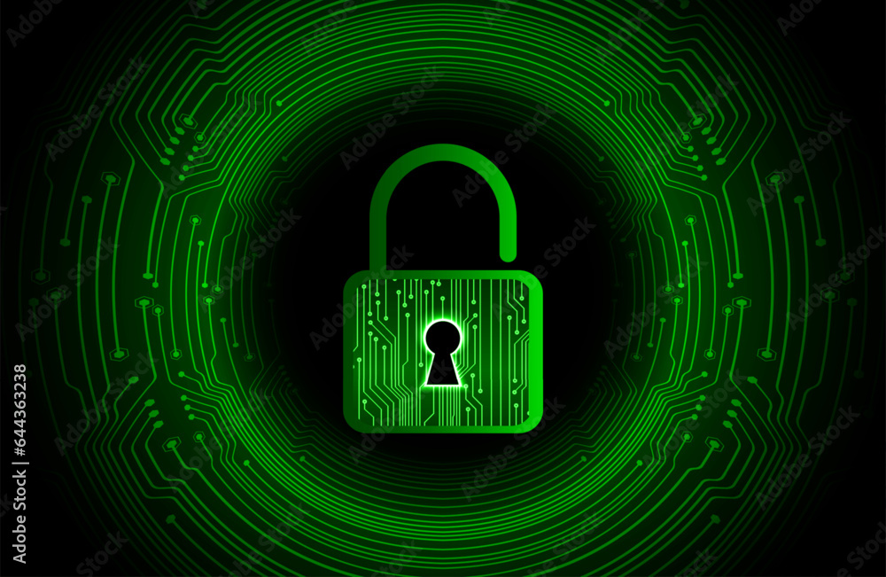 Closed Padlock on digital background, cyber security Closed Padlock on digital background, cyber security