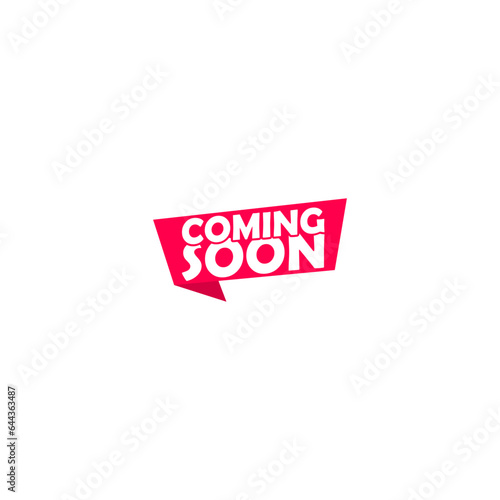 Banner ribbon coming soon. Coming soon sign icon