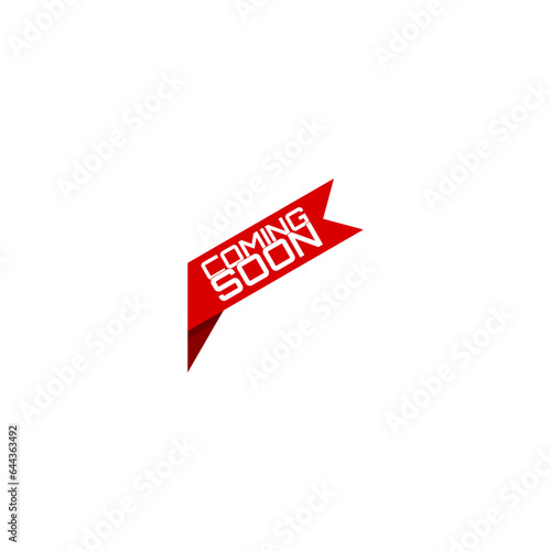Banner ribbon coming soon. Coming soon sign icon