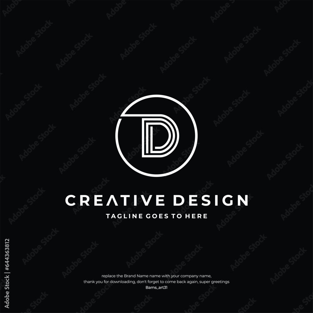 Letter D Logo or icon design template elements Letter D Logo or icon design template elements