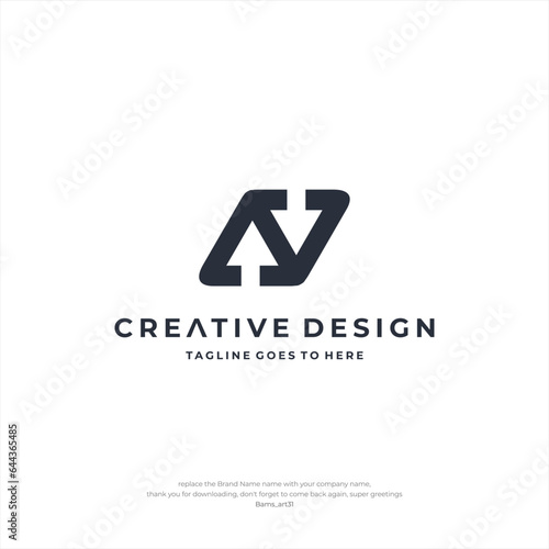 AC Logo Letter Creative Design Premium Line Alphabet Monochrome Monogram emblem. Vector graphic design template element. Graphic Symbol for Corporate Business Identity. © Bams_art31