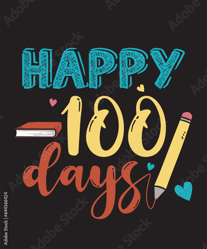 Happy 100 Days Vector Design