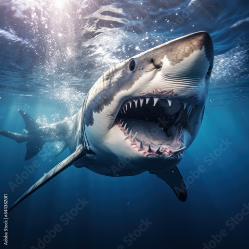 Shark in its Natural Habitat  Wildlife Photography  Generative AI