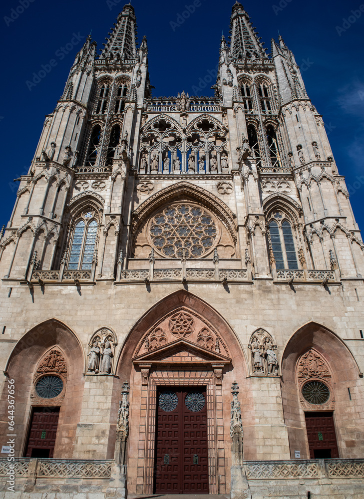 Fototapeta premium Burgos cathedral seen from the outisde