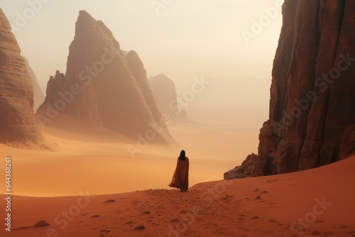 Photo of Hegra Alula in Saudi Arabia, captured in January 2022. Generative AI photo