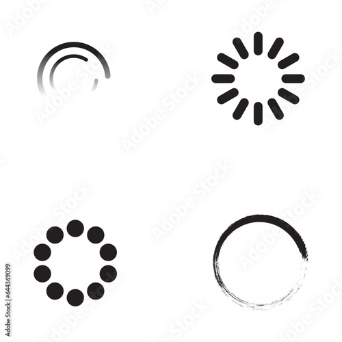 loading icon vector