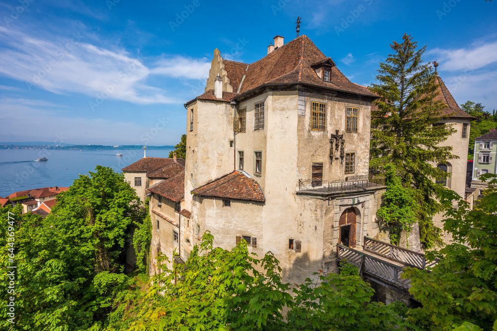 Germany, Baden-Wurttemberg, Meersburg, Exterior of Meersburg Castle in summer Germany, Baden-Wurttemberg, Meersburg, Exterior of Meersburg Castle in summer