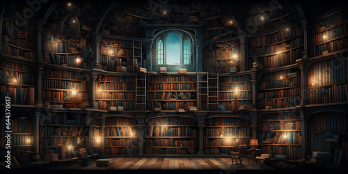 The magical world of books. Knowledge and exciting adventures.