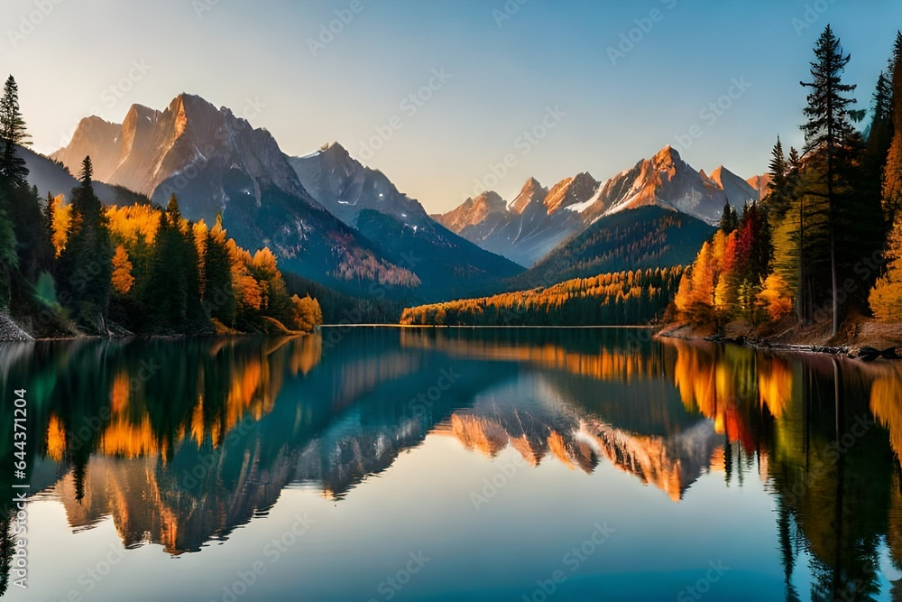 reflections in the mountains