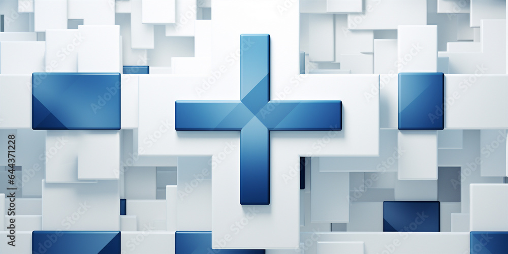 Flag of Finland consisting of an abstract white rectangle and a cross Flag of Finland consisting of an abstract white rectangle and a cross
