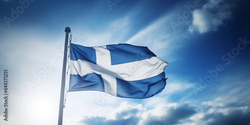 Finland flag like simbol of Independence Day