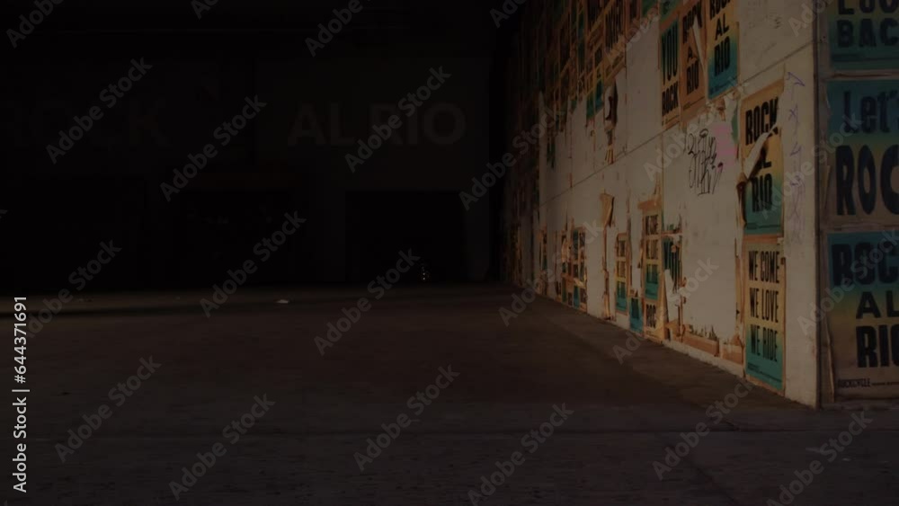 Horizontal panorama of a dark abandoned room Horizontal panorama of a dark abandoned room
