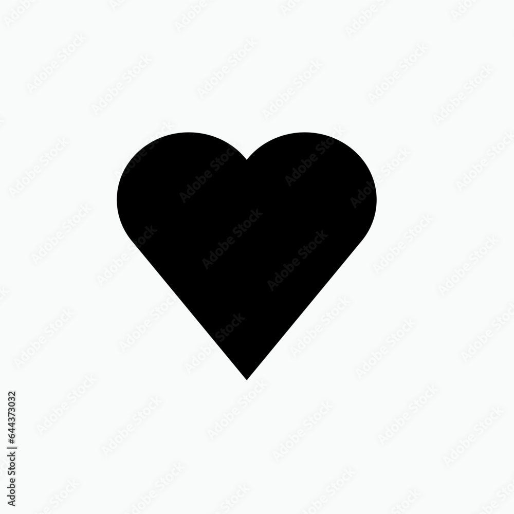 Heart Icon. Love Symbol for Design, Presentation, Website or Apps Elements. Heart Icon. Love Symbol for Design, Presentation, Website or Apps Elements.