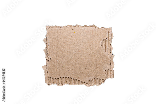 Torn Cardboard Texture For Design. Isolated PNG Paper Objects.