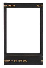 Instax Photo Polaroid Film Frame Overlays. Isolated PNG Textures.
