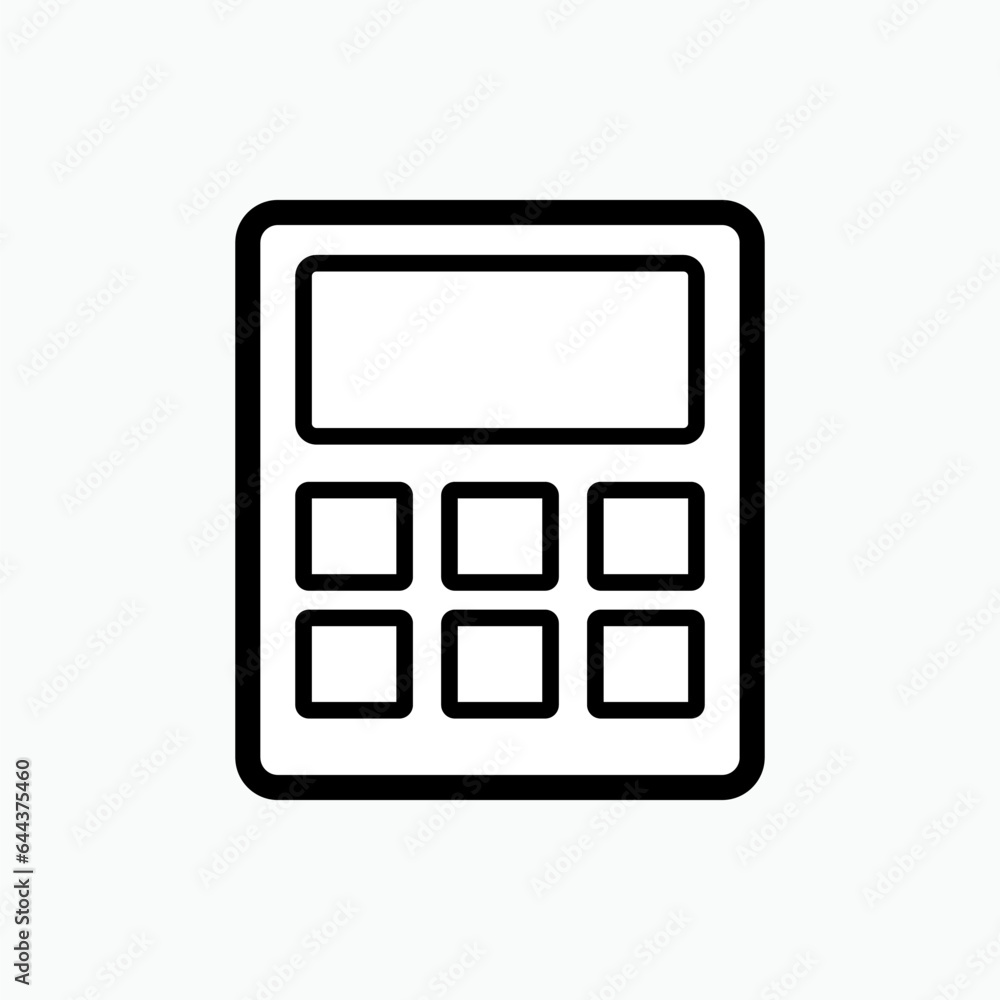 Calculator Icon. Mathematics, Accounting. Count, Calculate Symbol. Applied for Design, Presentation, Website or Application Elements - Vector. Calculator Icon. Mathematics, Accounting. Count, Calculate Symbol. Applied for Design, Presentation, Website or Application Elements - Vector.