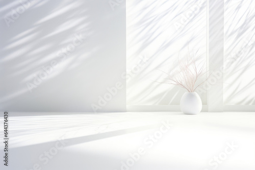 A shimmering icywhite background, reminiscent of a snowy winter landscape. The light filtering through the window casts intricate and intricate shadows, adding a sense of calm and tranquility