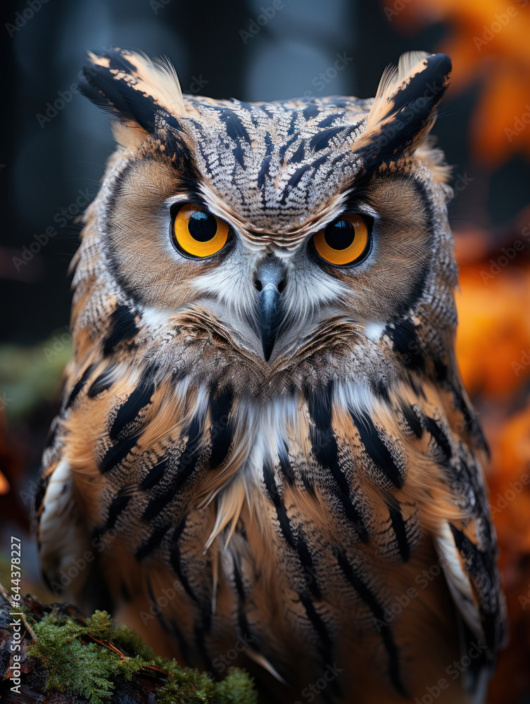 Owl in its Natural Habitat, Wildlife Photography, Generative AI Owl in its Natural Habitat, Wildlife Photography, Generative AI