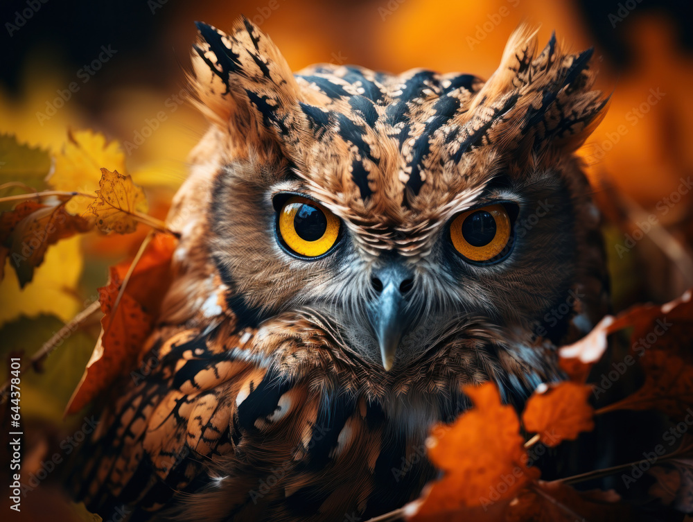 Owl in its Natural Habitat, Wildlife Photography, Generative AI Owl in its Natural Habitat, Wildlife Photography, Generative AI