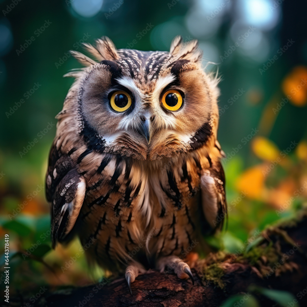 Owl in its Natural Habitat, Wildlife Photography, Generative AI Owl in its Natural Habitat, Wildlife Photography, Generative AI