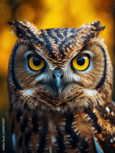 Owl in its Natural Habitat, Wildlife Photography, Generative AI